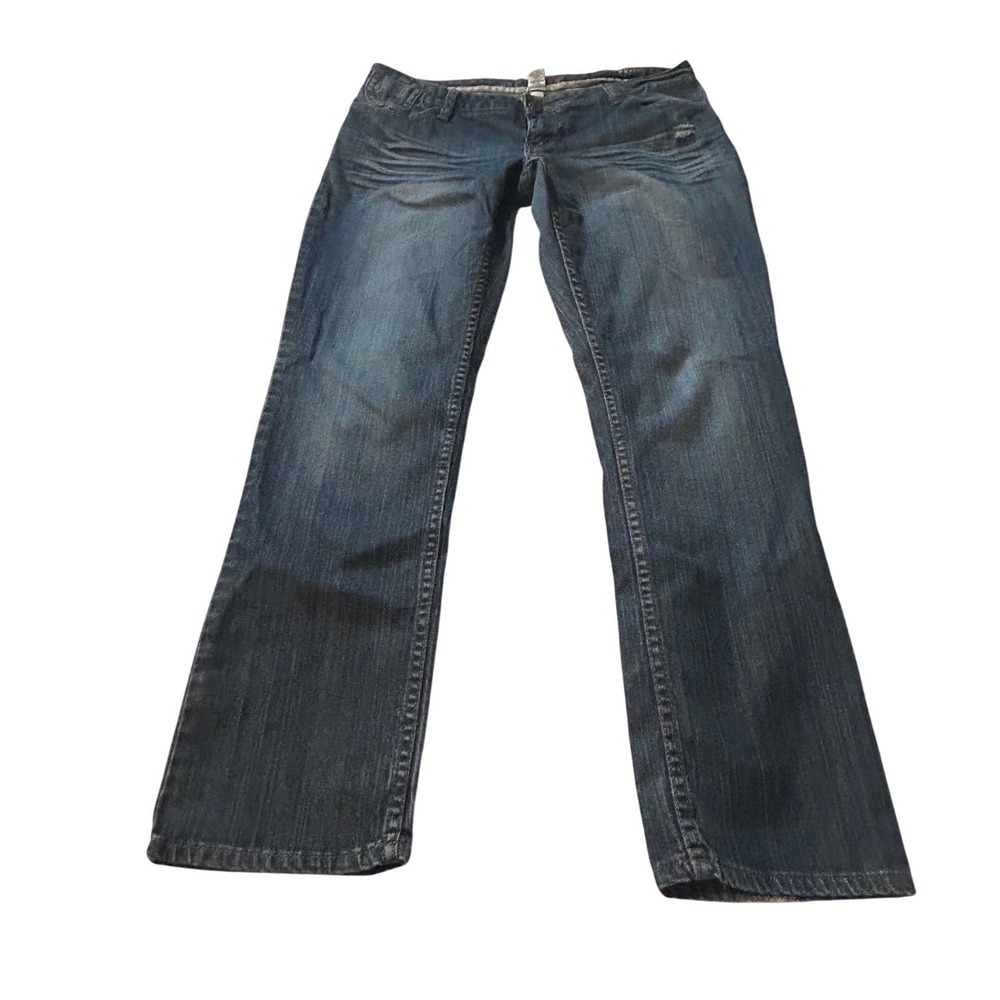 Mudd Skinny Jeans Dark Wash Low Rise Distressed Denim Size 13
